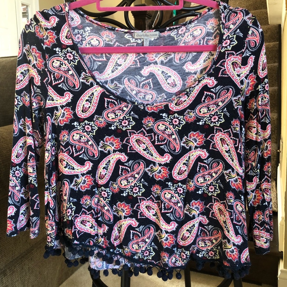 Charlotte Russe paisley top
